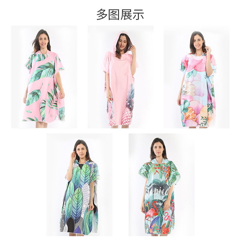 Chal de Playa Estilo Europeo y Americano, Toalla de Natación, Chal para Adultos con Estampado Digital, Disponible en Existencia, Venta al por Mayor