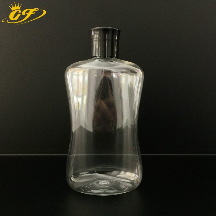 厂家供应300ml束腰瓶 乳液瓶子 透明pe材质t塑料瓶包装批量生产