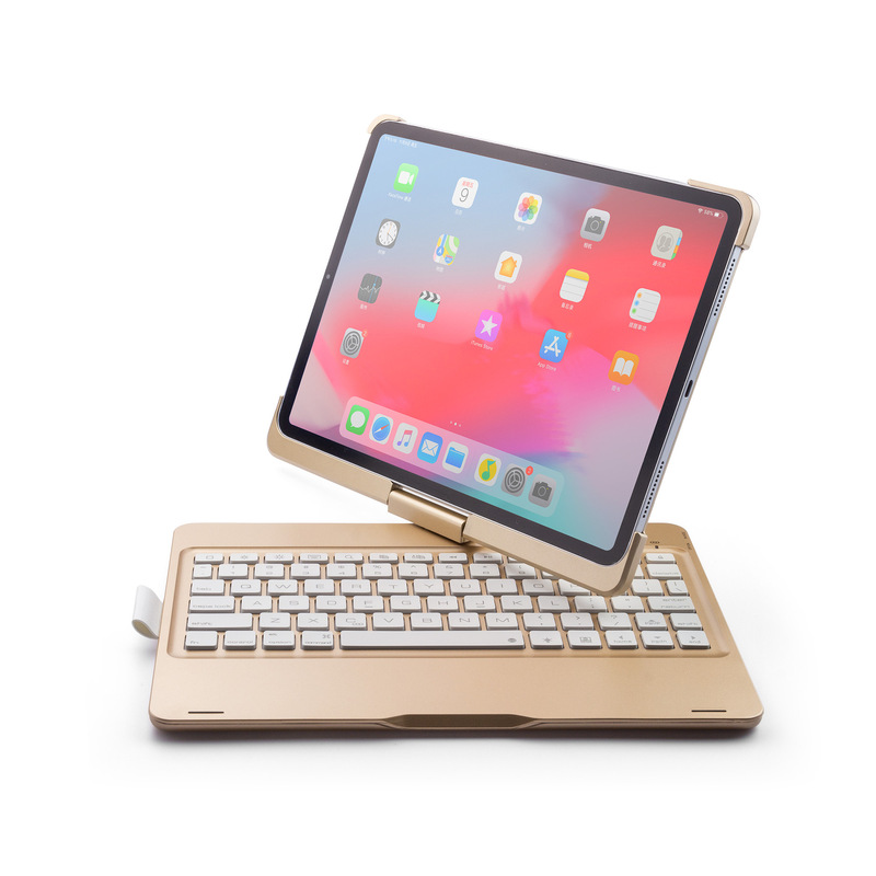 Direct selling for ipad9.7 inch colorful backlit air12 keyboard pro9.7 wireless external rotating keyboard
