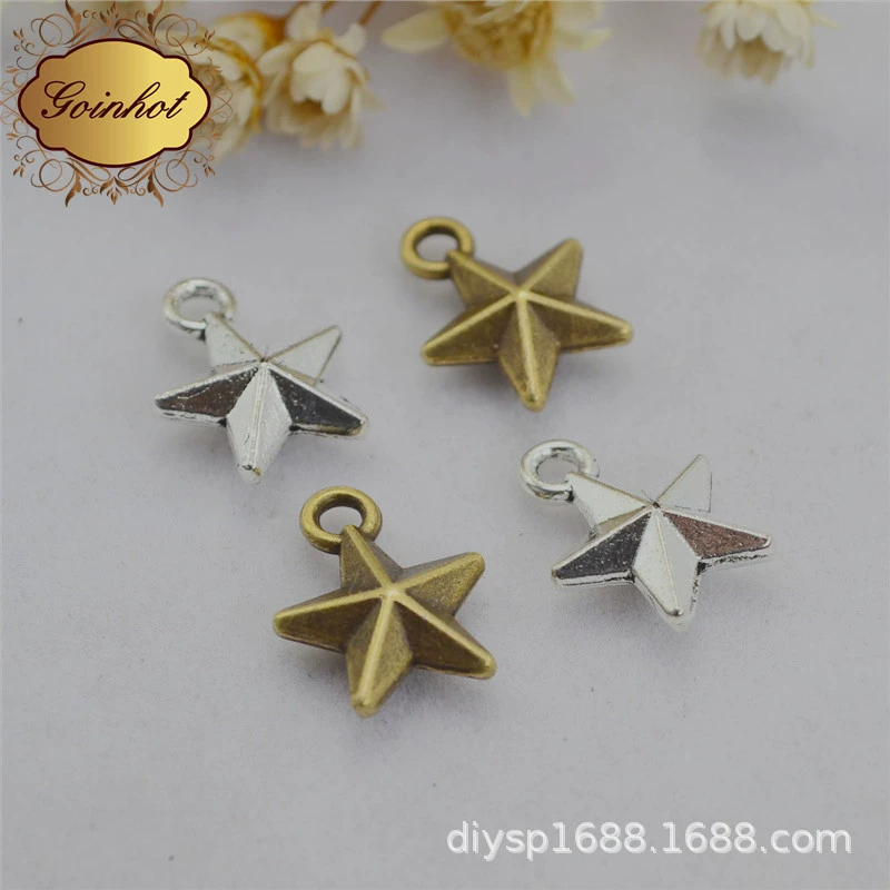 A3954 Guqing 1 грамм ретро пентаграмма Handmade DIY корейские украшения оптом 100 шт/упаковка