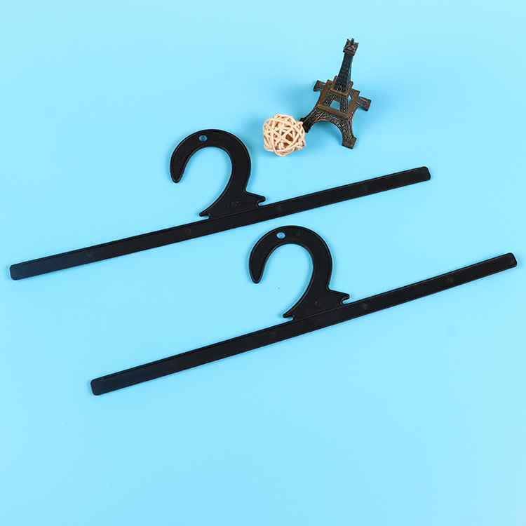 厂家供应包装袋挂钩 黑色衣架挂钩 横条pp塑料勾子 32x7.6cm