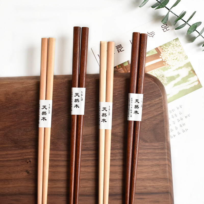 공장 직판 단단한 나무 식기 22.5cm 4 코너 철 칼 우드 로터스 나무 젓가락 가정 매일 나무 벌거 젓가락