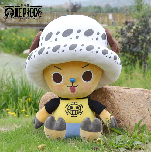 One Piece White Hat Chopper Doll Rag Doll One Piece Plush Toy Doll Birthday Gift for Boys and Girls