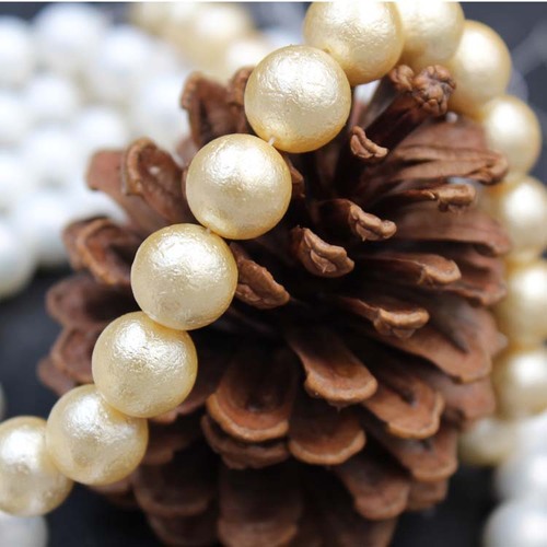 Imitation Japanese cotton pearl loose beads straight hole through hole Zou pattern shell beads diy jewelry beading material