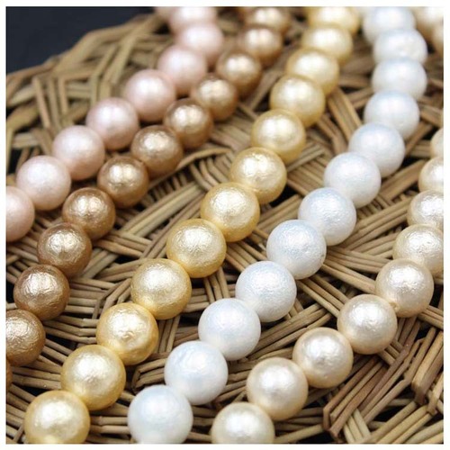 Imitation Japanese cotton pearl loose beads straight hole through hole Zou pattern shell beads diy jewelry beading material
