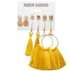 Earrings, jewelry, set, European style, suitable for import, boho style, 6 pair