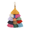 Woven accessory handmade with tassels, ethnic pendant, keychain, ethnic style, wholesale