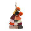 Woven accessory handmade with tassels, ethnic pendant, keychain, ethnic style, wholesale