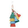 Woven accessory handmade with tassels, ethnic pendant, keychain, ethnic style, wholesale