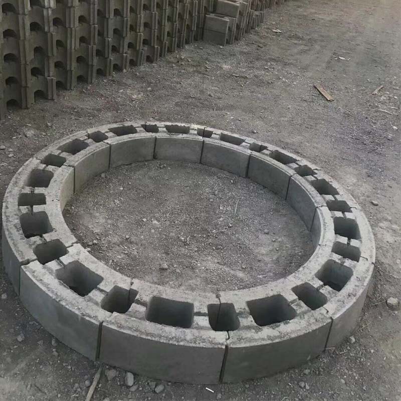 厂家批发沿河混凝土砖砌井护坡砖天津生态河道护堤井模块挡土砖