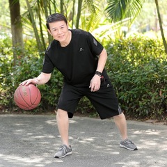 Men's Summer Short-Sleeve Long Pants Cotton T-Shirt Middle-Aged Men's Casual Sports Suit Father's Outfit