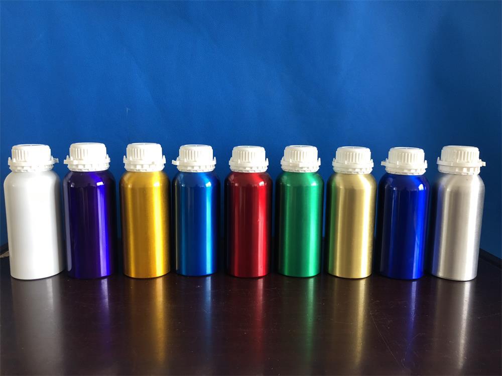 厂家供应500ml抛光上色铝瓶精油瓶化工瓶铝瓶铝瓶铝罐香精扩香