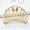 Brand minimalistic metal big crab pin for bath, hairgrip, hair accessory, human head for adults, European style