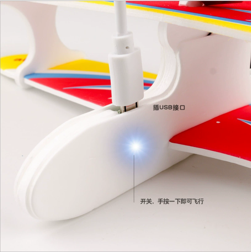 Electric glider from foam, airplane, constructor, toy