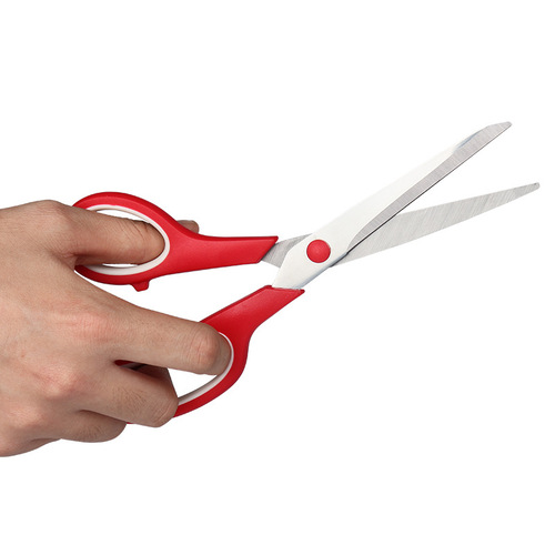 Stainless steel multifunctional set student scissors handicraft DIY two-color scissors home teaching materials office gift scissors