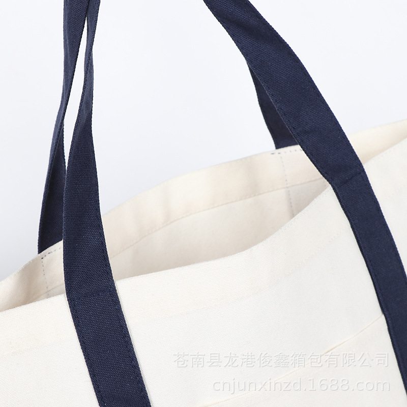 Bolsa de lona publicitaria impresión en color personalizada bolsa de algodón de compras bolsa de ocio portátil plegable de algodón logotipo impreso