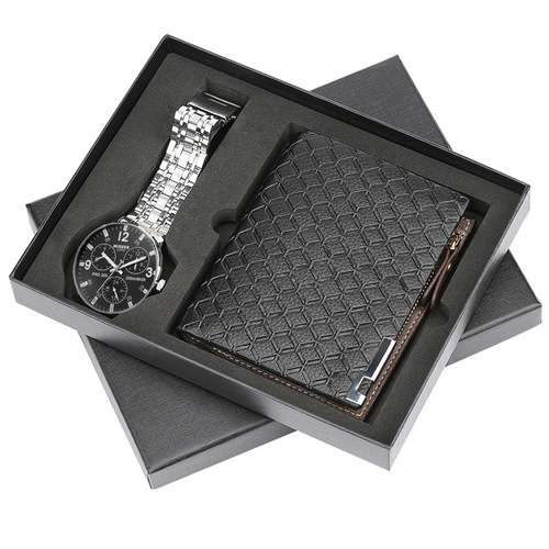 Men's gift set beautifully packaged watch + wallet set creative combination set