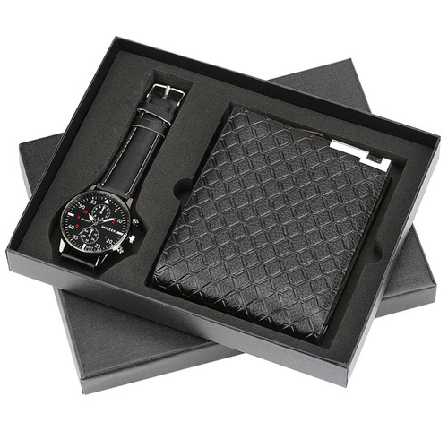 Men's gift set beautifully packaged watch + wallet set creative combination set