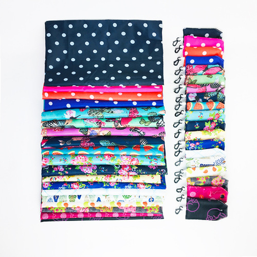 Shopping bag printed polyester storage bag Creative foldable shopping bag Direct factory supply