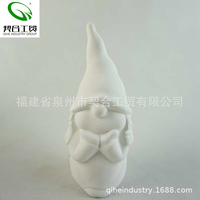 Auto-color 7 enanos de cerámica blanco en blanco pintado a mano para colorear kindergarten graffiti arte DIY puesto de pintura para niños