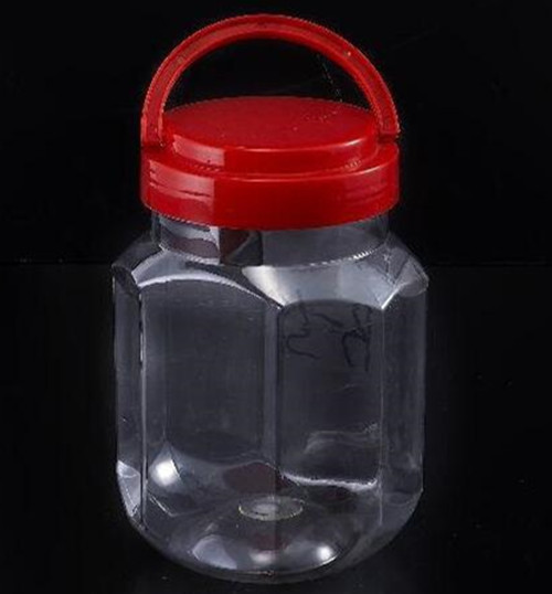 厂家特价批发广口塑料罐/礼品塑料罐/PET多边形姜茶罐子