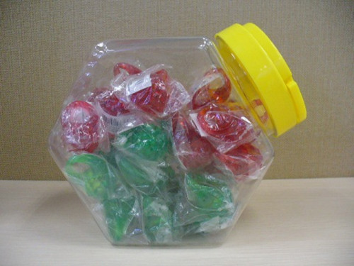 厂家供应六角塑料糖果罐、PET塑料饼干罐、广口塑料包装罐