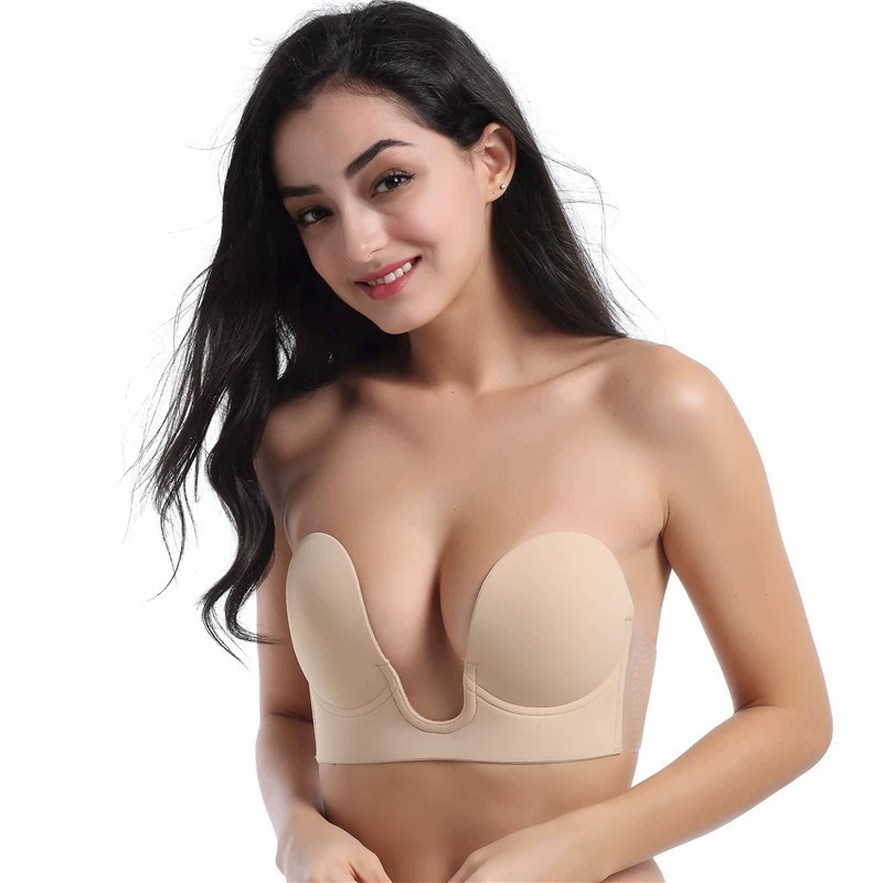 Invisible push up bra, straps, wireless bra, silicone protective underware, nipple stickers, breast pads, beautiful back