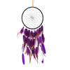 Indian -style Dream Catcher Network White Purple Feather Mixing Dreamcatcher Decoration Gourdo Tripstarium
