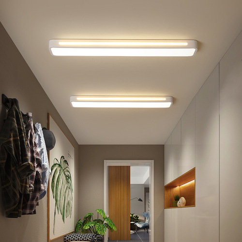 New long strip ceiling light Nordic simple LED aisle light home restaurant entrance corridor balcony lighting
