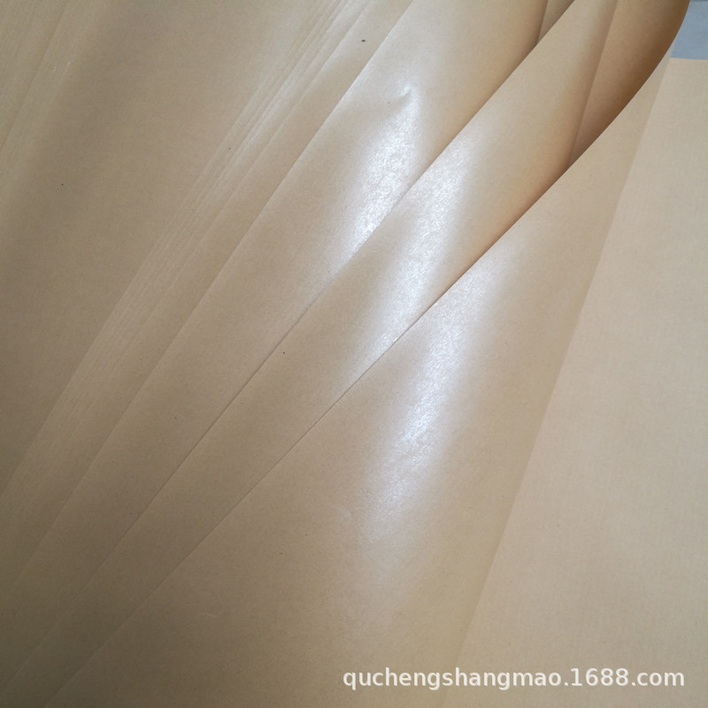 纯木浆覆膜牛皮纸食品包装烘焙淋膜纸五金配件包装纸餐桌海鲜垫纸