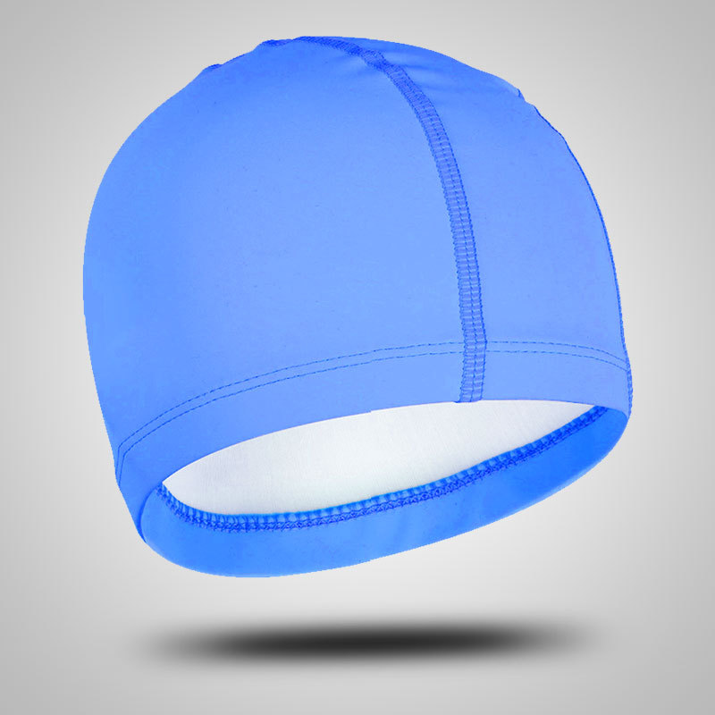 Gorro de natación hombres y mujeres profesional PU recubrimiento impermeable protección del oído Pelo Largo grande adulto caliente primavera sombrero al por mayor