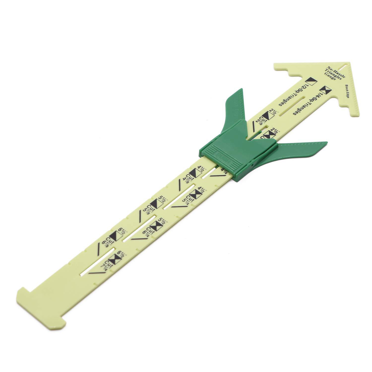 Multifuncional de plástico de cinco en uno patchwork regla deslizante triángulo regla herramienta regla a medida regla ST-A23/24