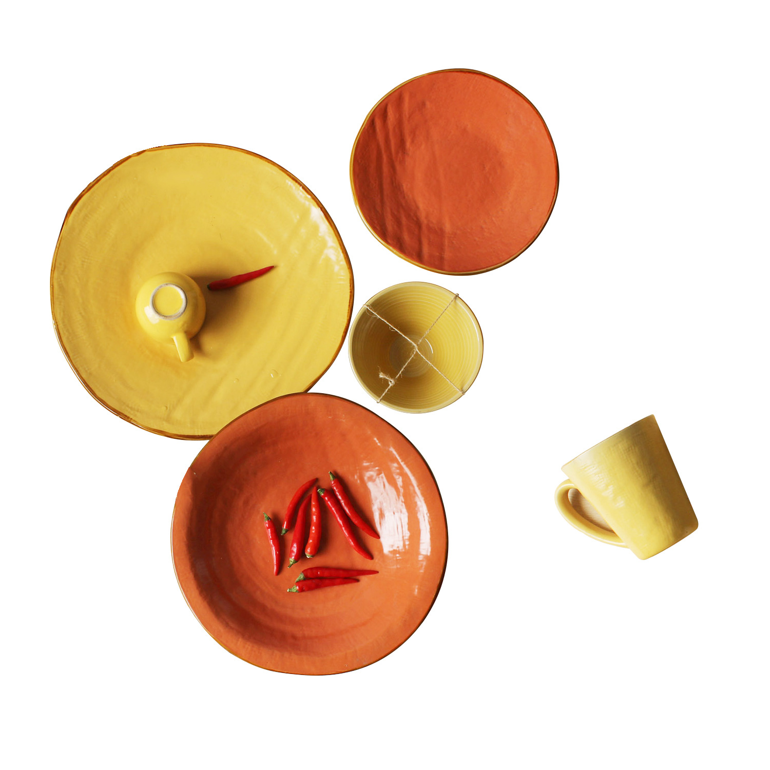 Cerámica creativa occidental retro vajilla moda europea y americana Placa de color hogar occidental comida tazón placa pareja taza