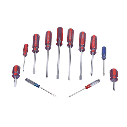Wholesale multi-specification crystal handle screwdrivers, cross-shaped flat screwdrivers, plum blossom flat mouth household mini screwdrivers