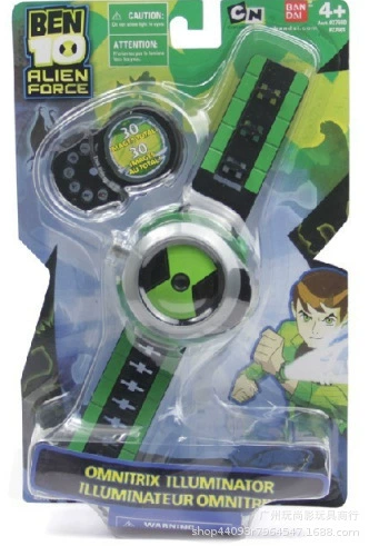 BEN10 Юный хакер Земной защитник Проекционные часы игрушка Голубой НЛО проекционные часы, модель