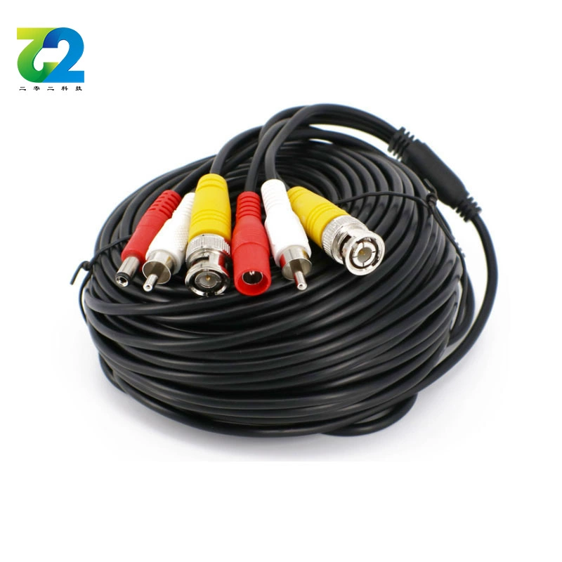 Чистая медь BNC+DC+RCA мониторный видео-аудио кабель с питанием, интегрированный, соединительный кабель для DVR, трёхв-одном удлинитель, производство