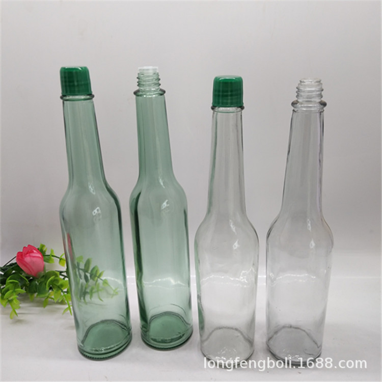 供应新款195ml花露水瓶玻璃花露水瓶带盖绿色花露水瓶