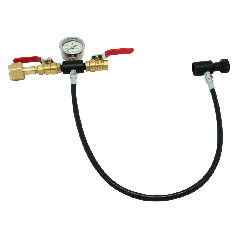 新款单管充气阀带大表苏打CO2充气阀罐瓶中转充气阀G5/8G1/2W21.8