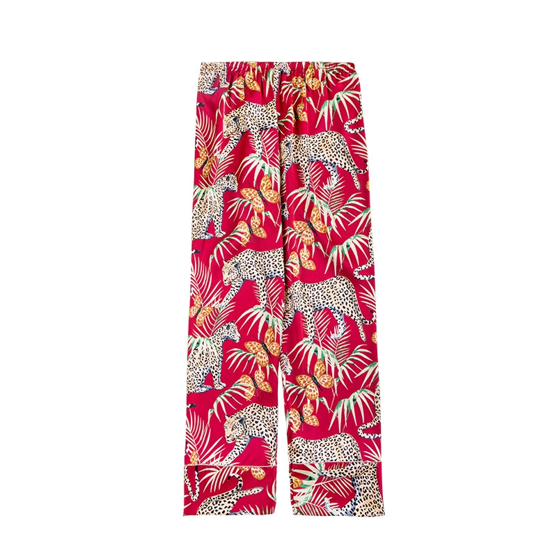 Пижама, мужской overall, летние шелковые брюки, оптом