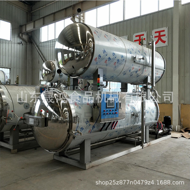 各种肉制品杀菌釜 负压蒸煮锅 卤蛋生产线 全自动装卸垛设备