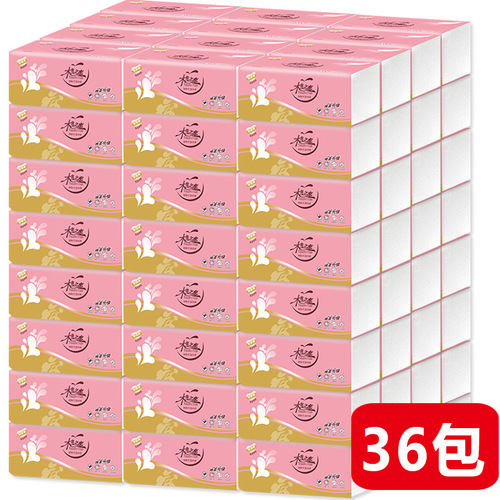 40 packs of facial tissue, whole carton, household size, toilet paper, paper towels, 4-layer, 300 sheets, factory wholesale