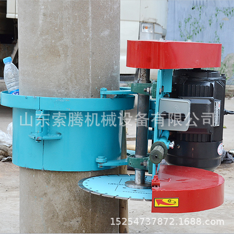 切桩机 空心管桩 电动桩机 固定式破桩机 卡箍式8切桩机 600型整