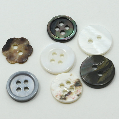 Natural Mars Shell Buttons Mars Shell Buttons Two Eyes Four Eyes Shirt Buttons Small Price Wholesale
