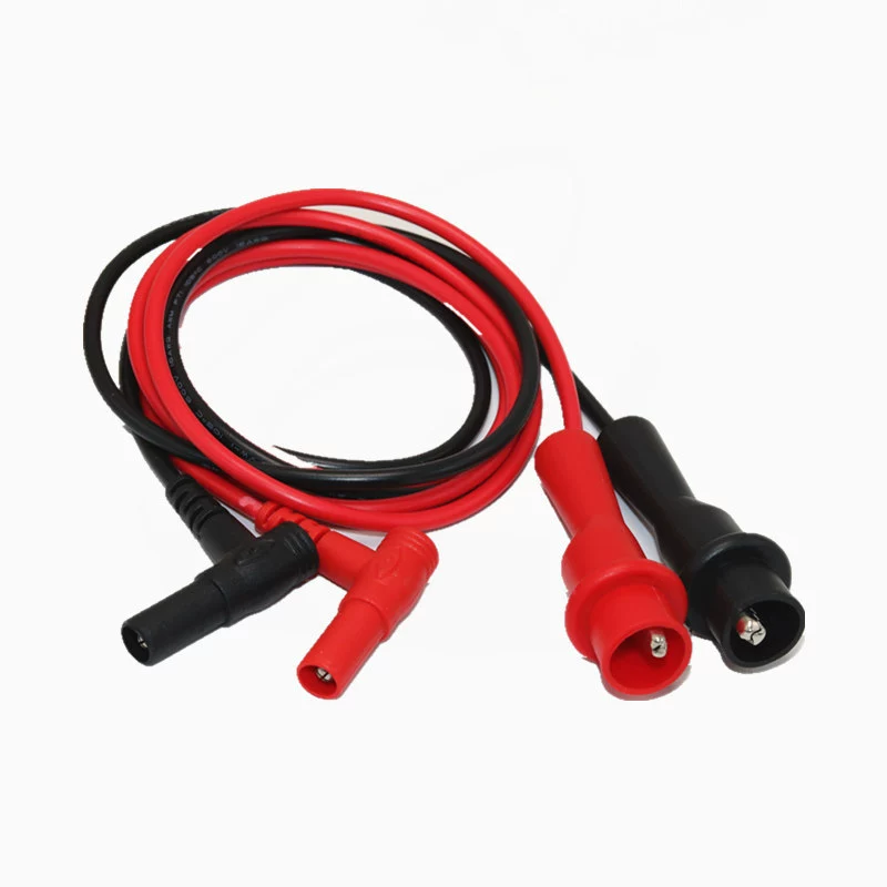 Мультиметр тестовой линии Штекер типа банан к зажиму типа Крокодил Линия питания тестовая линия красный и черный 2 штекера на 2 зажима