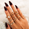 Retro set, ring, suitable for import, European style