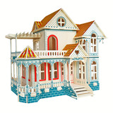 Трехмерная вилла для школьников и студентов, деревянная головоломка, реалистичная игрушка для взрослых, 3D, DIY