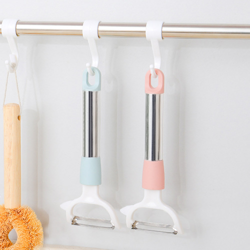 Multifunctional peeling knife, peeler, household kitchen long-handled creative potato peeler, fruit and vegetable peeling tool