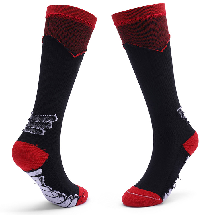 Calcetines de compresión de exportación para hombres y mujeres, calcetines largos para ciclismo al aire libre, calcetines para correr, calcetines de presión adelgazantes de alta elasticidad para maratón de compresión fuerte engrosados