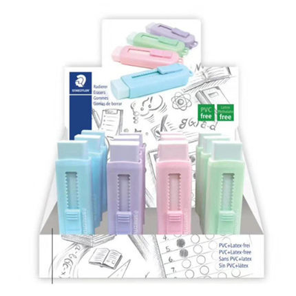 Alemán schidlou 525 PS1S Borrador de color sin PVC protección del medio ambiente retráctil push borrador recarga