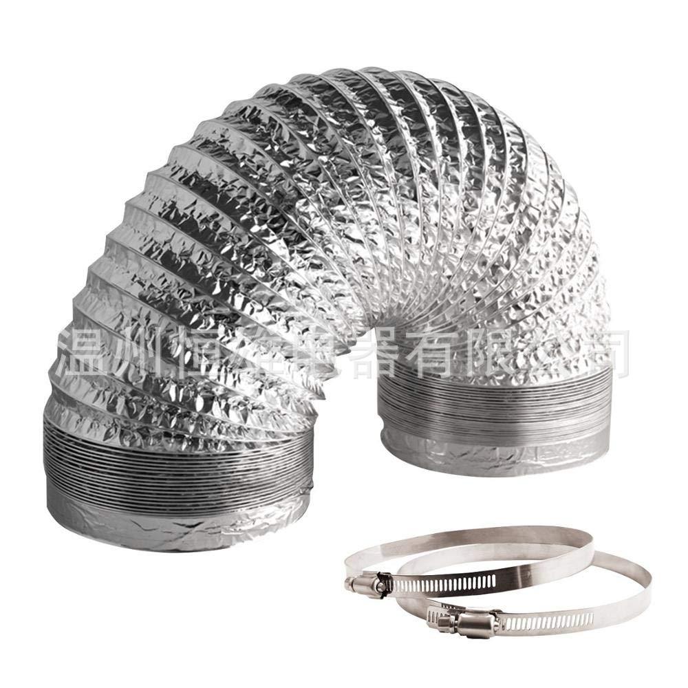 4寸单层加厚排烟管实用各种风机排风管伸缩铝箔管